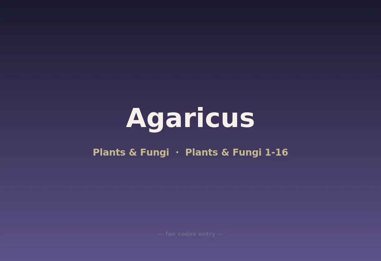 Agaricus