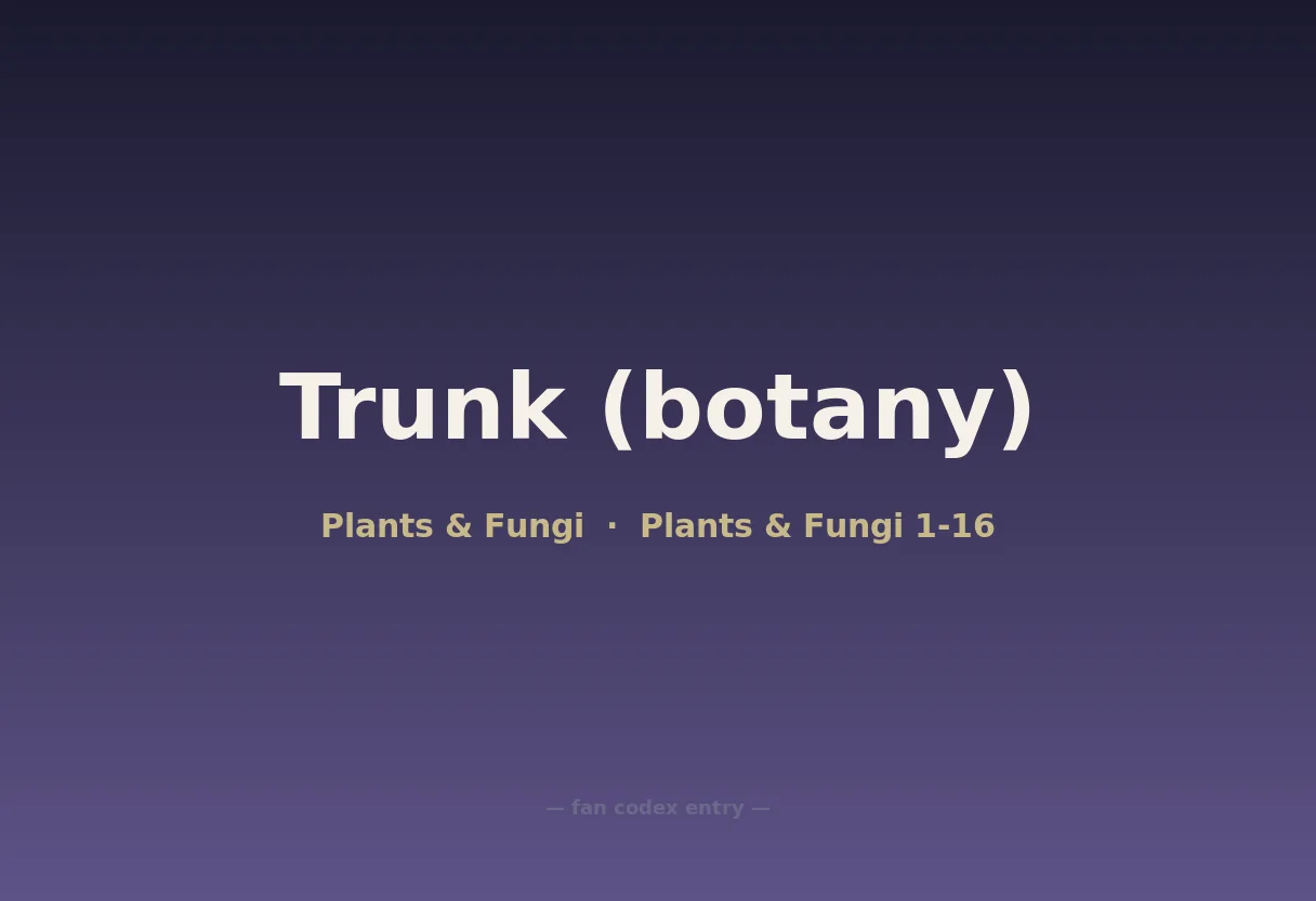 Trunk (botany)